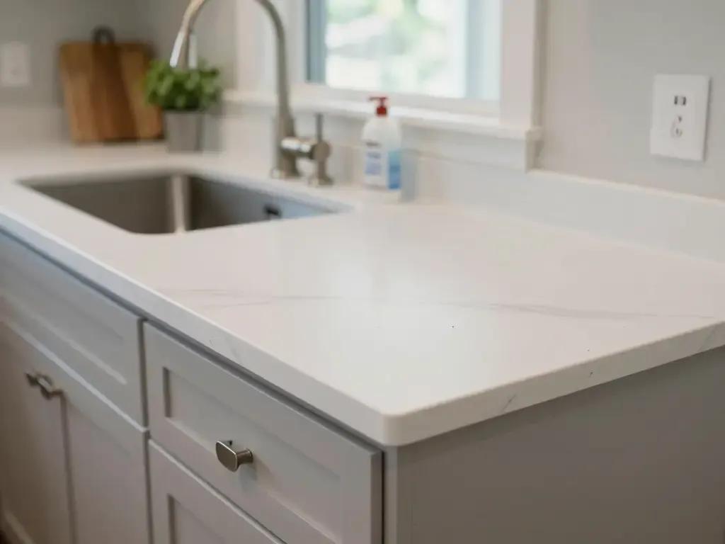 Custom quartz countertop and vanity surface in Miami, FL